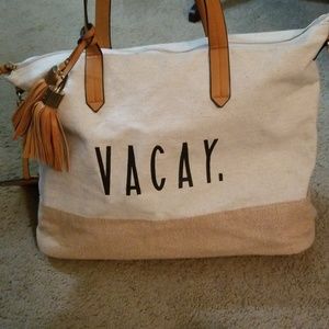 Kate Spade style weekender bag